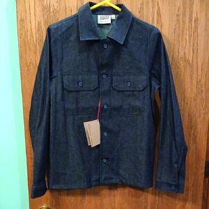 Naked and Famous 10oz raw denim work shirt